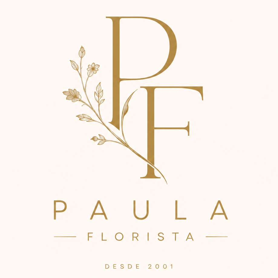 Logótipo da Paula Florista, florista em Fafe desde 2001